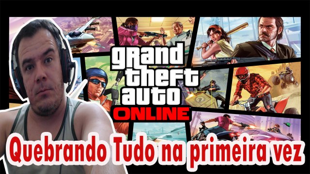 Jogando GTA V - Primeira vez quebrando tudo