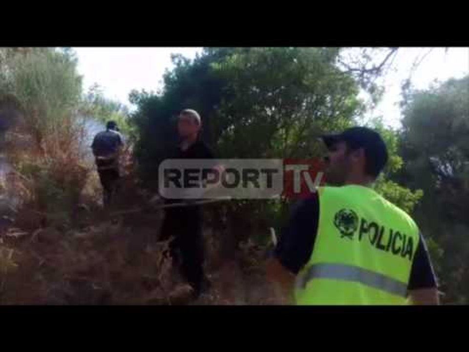 Report TV - Mallakastër, Zjarri përfshin kodrën në fshatin Çorrush