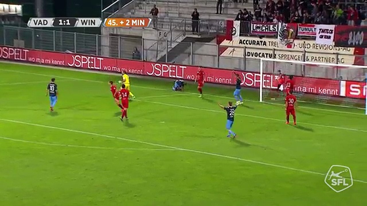 Vaduz 1:2 Winterthur (Swiss Chellenge League 10 August 2017)