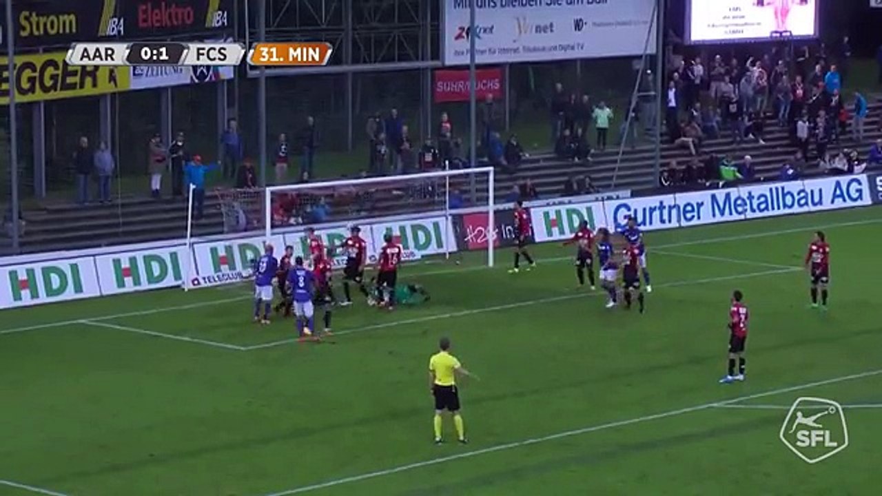FC Aarau 0:1 Schaffhausen (Swiss Chellenge League 10 August 2017)