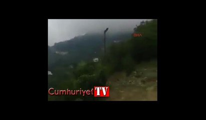 Maçka'daki çatışma anı kamerada