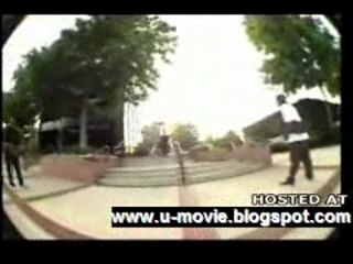 Security Guard Takes on a Group of Trespassing Skaters