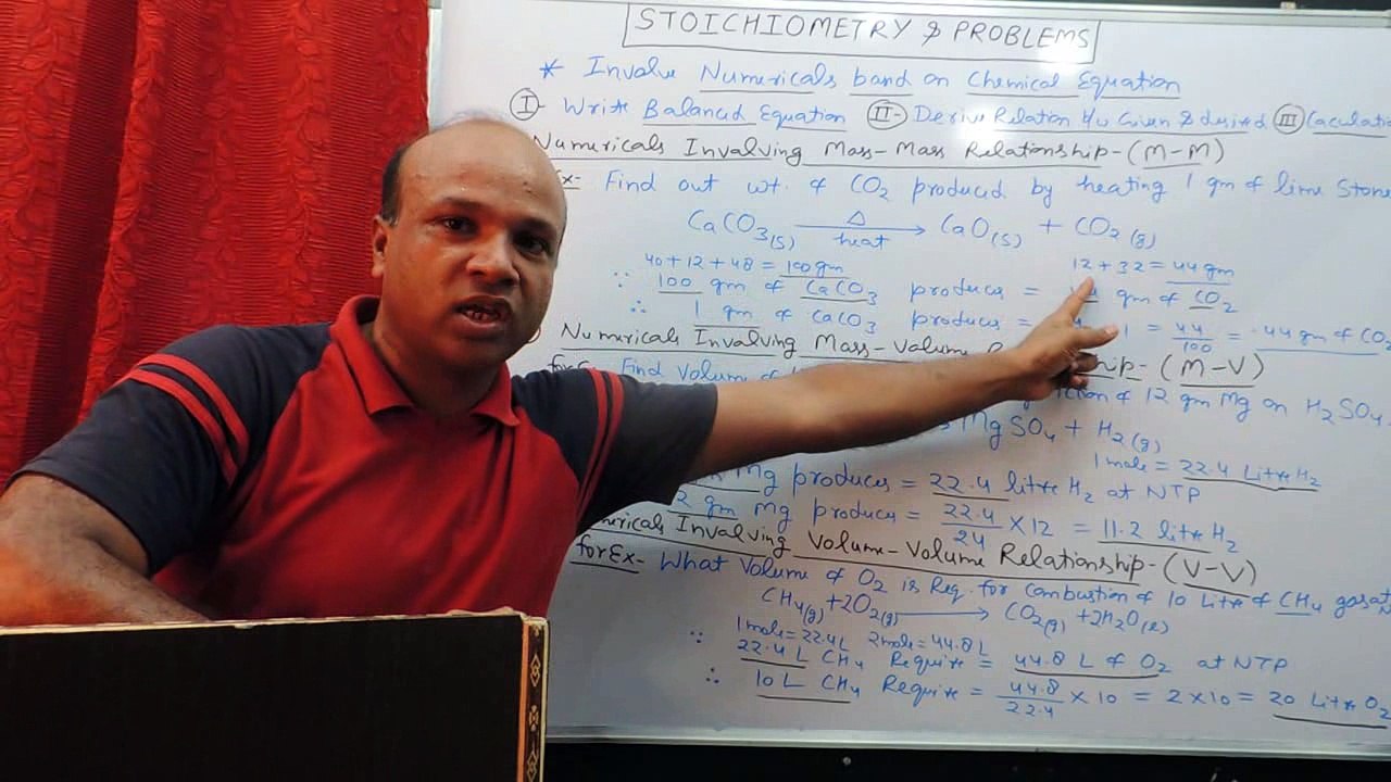Stoichiometry Numicals Methods