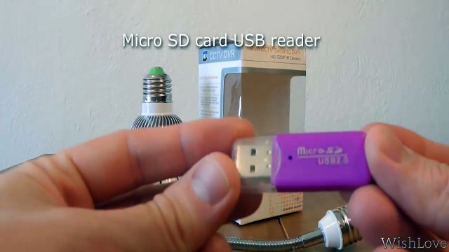 Wiseup High Tech Wireless Led Light Bulbs Spy Camera With Smartphone Remote Monitor Function