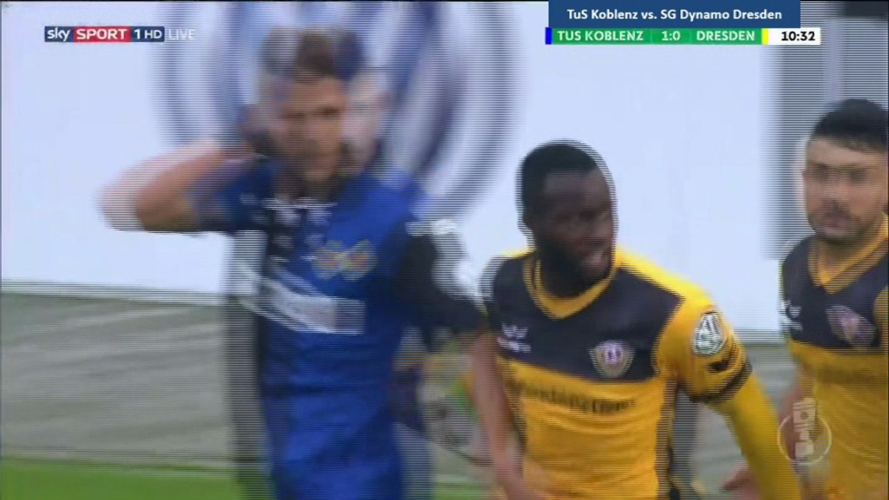 1-1 Erich Berko Goal  - TuS Koblenz 1 - 1 SG Dynamo Dresden - 11.08.2017 [HD]