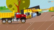 La Pelleteuse Jaune et Camion - Voitures de construction - Vidéo Éducative de Voitures Pour Enfants