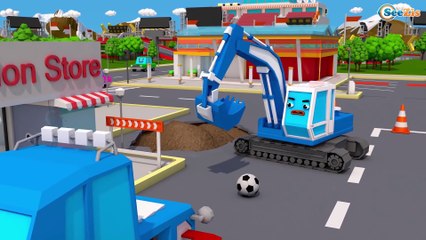 Pequeno Trator Trabalhando Para Crianças | Desenhos Animados Carros Bebês Compilação de 54 min