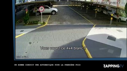 Il conduit pour la première fois une automatique...et c'est une catastrophe (Vidéo)