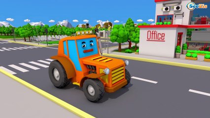 Forte Trator e Caminhão para Crianças | Pequeno Сarro Desenho