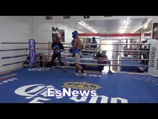 Trainer Offers Fighter $200 To Drop His Fighter In Sparring - EsNews Boxing