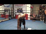 Victor Ortiz Working On Neck Muscles With Huge Weight! EsNews Boxing