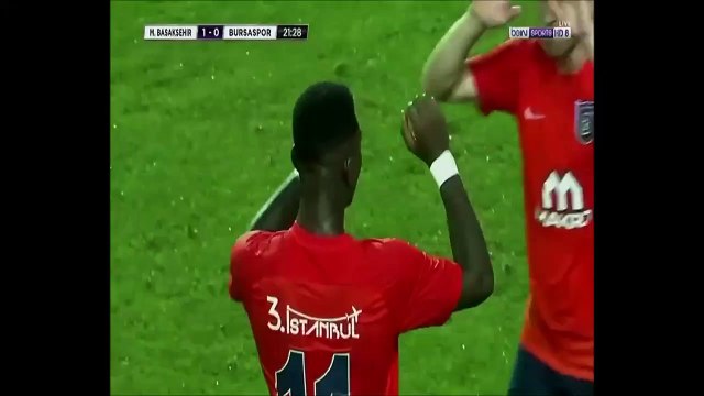 1-0 Eljero Elia Goal Turkey Süper Lig - 11.08.2017 Istanbul Basaksehir 1-0 Bursaspor