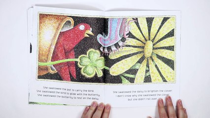 There Was an Old Lady Who Swallowed a Clover! by Lucille Colandro Books for kids read alou