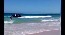 Boat carrying African migrants arrives on Spanish beach