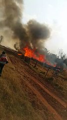 INCENDIO EN EL VERTEDERO MUNICIPAL DE CURUGUATY