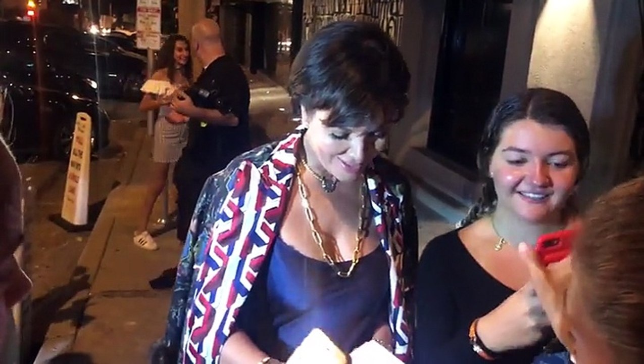 Kris Jenner Shows Off Shocking New Figure In Low Cut Silk Dress
