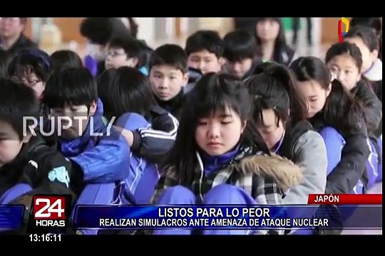 Japón: se preparan con simulacros ante un posible ataque nuclear