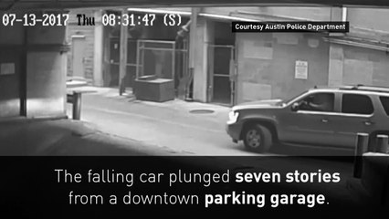 Texas driver survives seven-storey plunge