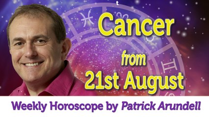 Cancer Weekly Horoscope from 21st August - 28th August 2017