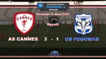 AS CANNES (N3)  3 - 1  US PEGOMAS (DHR)  Les Buts