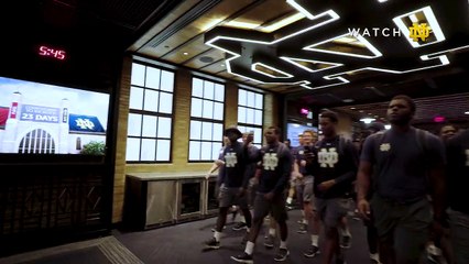 Notre Dame Football Team Locker Room Reaction
