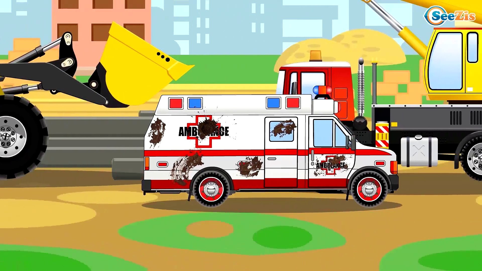 Carros la Troca Curiosa - Ambulancia - Car cartoon - Carros para niños