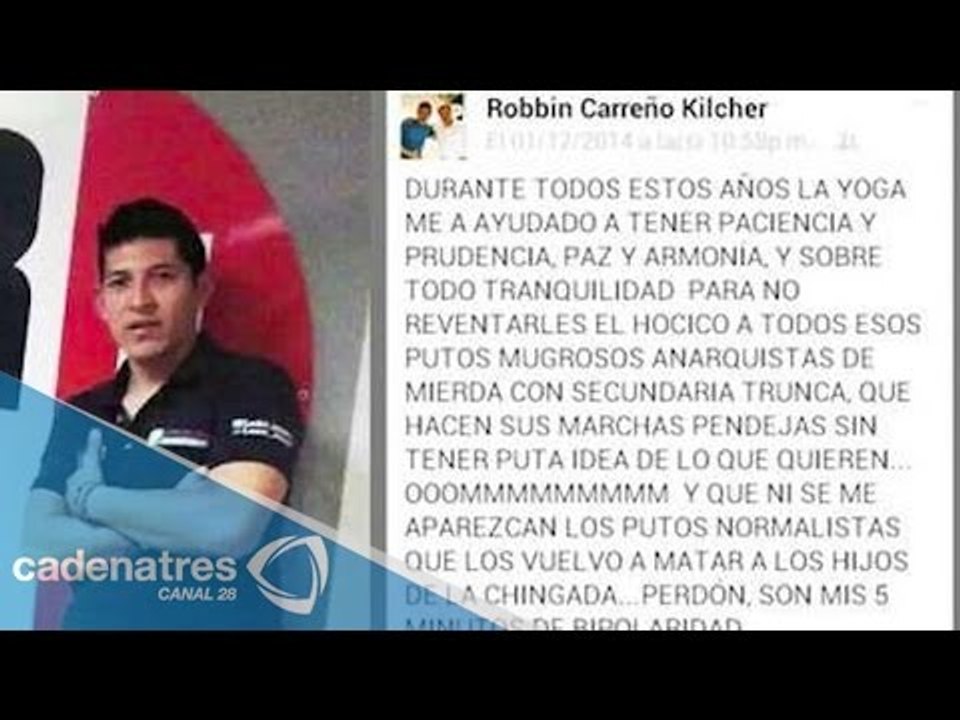 Funcionario renuncia luego de decir que mataría a normalistas