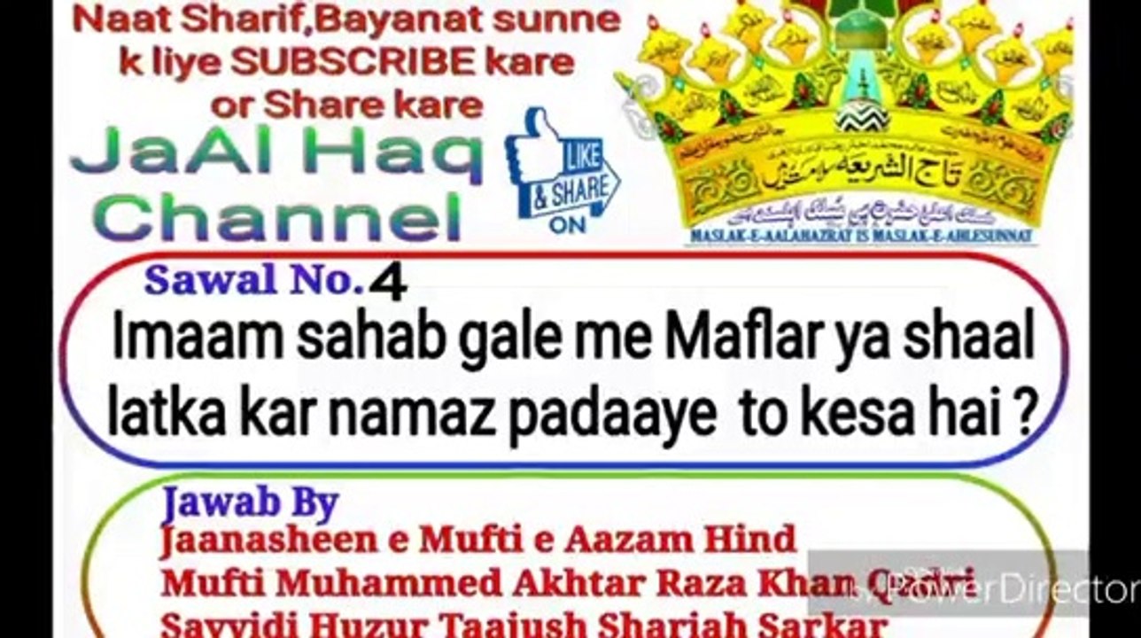 Sawal4 Gale me Maflar daal k Namaz padana kesa? Ans. by TAAJUSH SHARIAH