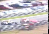 Accident between Berger and Mansell in Estoril 92