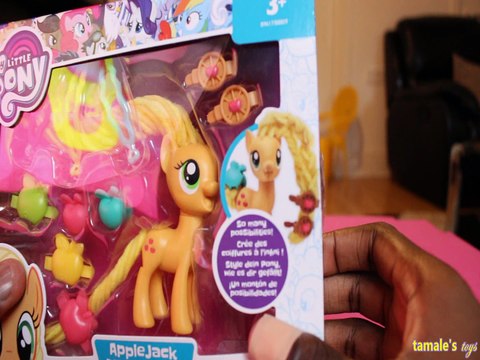 MY LITTLE PONY APPLEJACK TWISTY TWIRLY HAIRSTYLES FIGURE UNBOXING 3 + YRS HASBRO Toys BABY Videos