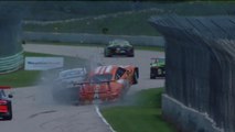 Big Crash 2017 Porsche GT3 Cup Challenge Road America Race 1