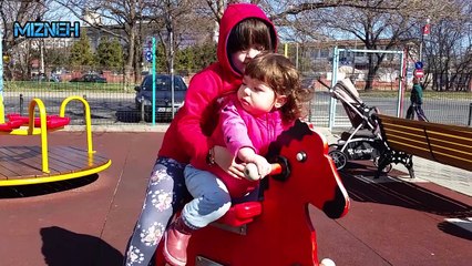 Baby and her friend playing together