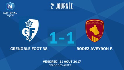 J2 : Grenoble Foot 38 – Rodez Aveyron Foot(1-1), le résumé