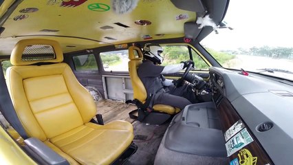 Japanese Dodge vans at a DAJIBAN meeting at Ebisu Circuit