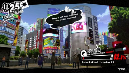 PERSONA 5 FIRST TIME PLAYTHROUGH PART 286 - SHADOW WAKASA BOSS