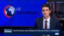 Donald Trump évoque une possible option militaire au Venezuela