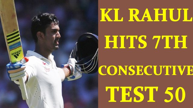 India vs SL Test : KL Rahul hits 7th consecutive 50, make a roaring come back | Oneindia News