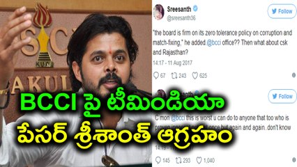 Sreesanth Raps BCCI