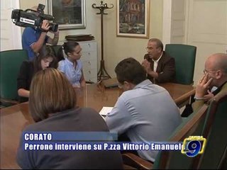 Download Video: CORATO. Perrone interviene su Piazza Vittorio Emanuele