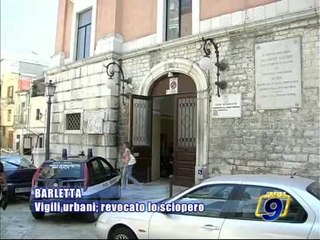 BARLETTA. Vigili urbani, revocato lo sciopero