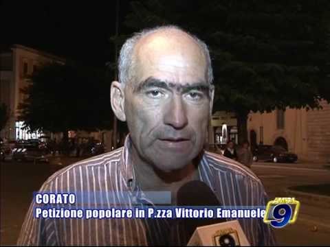 CORATO. Petizione Popolare in Piazza Vittorio Emanuele contro il parcheggio
