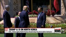 Trump, Xi agree North Korea should stop its provocative behavior