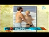 Miley Cyrus una vez más en 'topless' en la playa