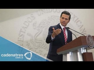 'El dolor y la tristeza no pueden tener atrapado al país': Peña Nieto