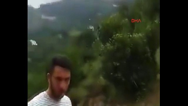 Trabzon Maçka daki PKK lı teröristlerle çatışma anı kamerada