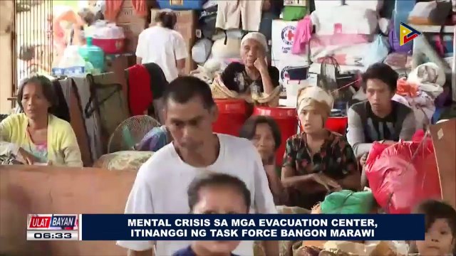 Mental crisis sa mga evacuation center, itinanggi ng Task Force Bangon Marawi