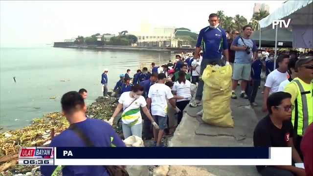 LBP, nagsagawa ng clean-up drive sa Manila Bay