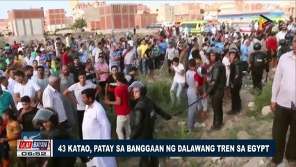 GLOBALITA: 43 katao, patay sa banggaan ng dalawang tren sa Egypt