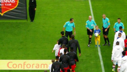 11/08/17 : SRFC-OL : entrée des équipes