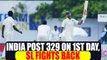 India vs Sri Lanka : Host fight back in the 3rd test as visitors post 329/6 on 1st day | Oneindia